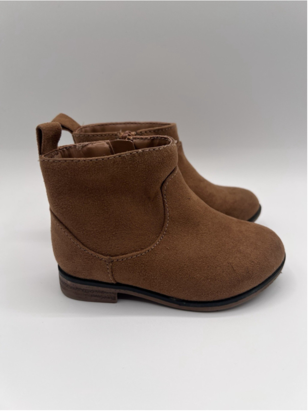 Cat & Jack Kids Boots Brown Suede Size 6 Ankle Booties - Picture 2 of 12